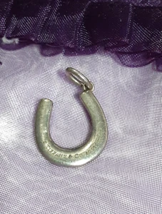 VintageTiffany & Co Horse Shoe Equestrian 1837 925 Sterling Silver Pendant Charm - Picture 1 of 5