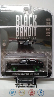 Greenlight Chase Black Bandit 1982 Chevrolet K20 Scottsdale (NG59) - Immagine 1 di 2