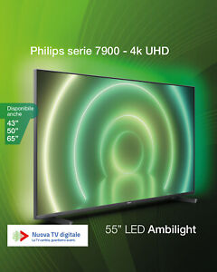 TV PHILIPS 55'' SMART LED ULTRA HD 4K AMBILIGHT 55PUS7906/12