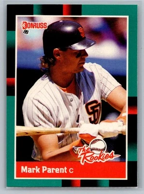 1988 Donruss The Rookies #8 Mark Parent - Image 1 of 2