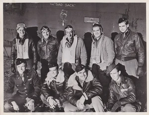 1943 Press Photo WWII U.S. Army Air Corps Anti Submarine Command B-17 Crew - Picture 1 of 2