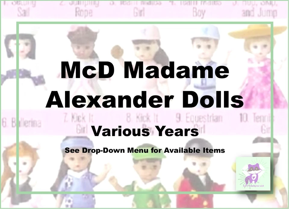 Bonecas McDonald's Madame Alexander 4-5" - Vários anos - Escolha! - Imagem 1 de 1