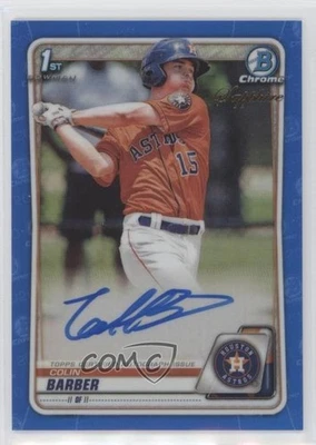2020 Bowman Chrome Sapphire Edition Prospect Auto Colin Barber #BSPA-CB Auto - Image 1 of 2