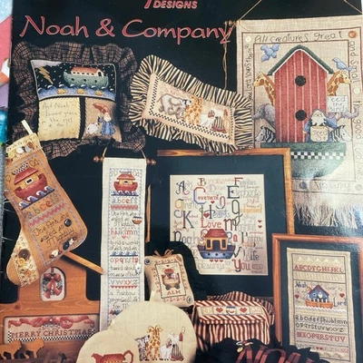 Noah & Company Alma Lynne Designs Noah's Ark & Animals Cross Stitch Charts 1994 - Image 1 of 3