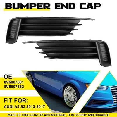 For Audi S3 A3 2013-2017 Front Bumper Fog Light Lamp Cover Grille Left+Right Set - Image 1 of 4