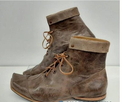 Bota Cydwoq Vintage BOUNDARY Talla 36.5/6.5 Hecha a Mano Cuero EE. UU. MARRÓN ENVEJECIDO Foto 1 de 4