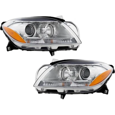 Halogen Headlight Set For 2012-2015 Mercedes Benz ML350 w/ Bulb(s) Pair CAPA - Image 1 of 4