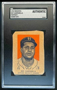 1962 Wheaties Roy Campanella Portrait (Hand Cut) PSA Authentic - Picture 1 of 2