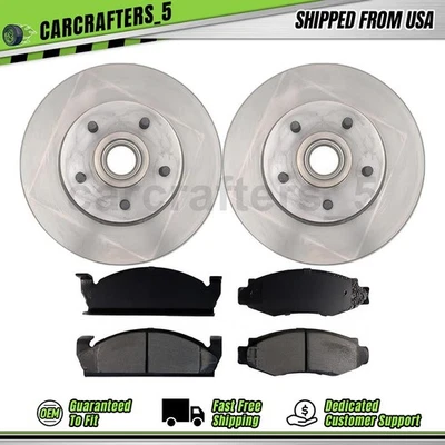Disc Brake Rotors Brake Pads Set Front for 1980-1983 Ford F-100 F-150 4.9L - Image 1 of 4
