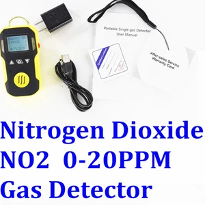 NO2 Nitrogen Dioxide Portable Gas Detector USB Rechargeable Water Proof 0-20PPM - Picture 1 of 12