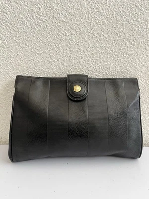 FENDI Vintage 80s Unisex Clutch Purse - Image 1 of 4