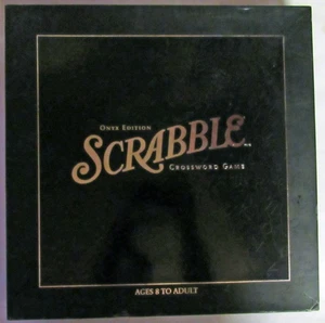 Scrabble Onyx Edition Black & Silver - Complete - Picture 1 of 5