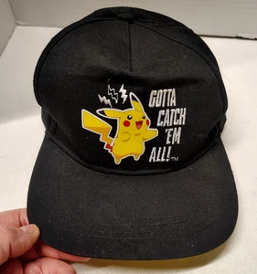 Pikachu Pokemon Cap Adjustable Strap Gotta Catch Em All Nintendo - Picture 1 of 5