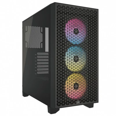840006610854 Case 3000D Airflow RGB TG Mid-Tower Black Corsair - Bild 1 von 4