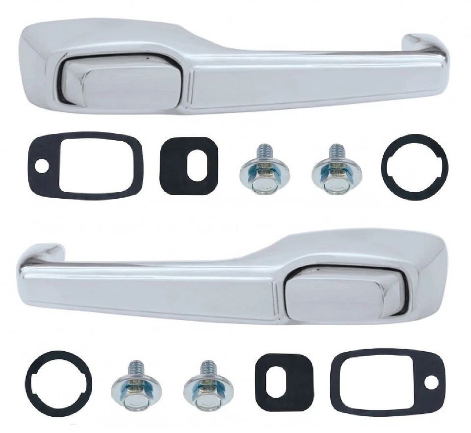 New Chrome Exterior Door Handle Set For 1969-1972 Chevrolet GMC C/K Trucks - Image 1 of 1