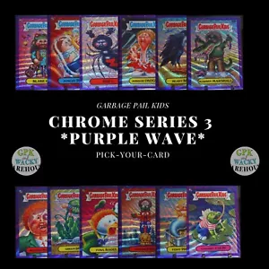 2020 GARBAGE PAIL KIDS CROMATO 3 VIOLA WAVE SCEGLI LA TUA CARTA SINGOLI - Foto 1 di 152