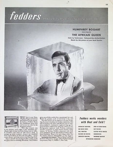 VINTAGE 1950s Print Ad ~ Fedders Air Conditioning Units ~ Humphrey Bogart... - Picture 1 of 1
