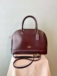 New Coach F31352 Sierra Satchel Dome Bag - Oxblood w/detachable strap - Picture 1 of 8