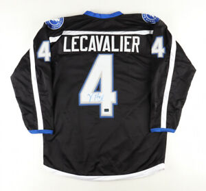 Vincent Lecavalier Signed Tampa Bay Lightning Bolts Jersey (Lecavalier Holo) 