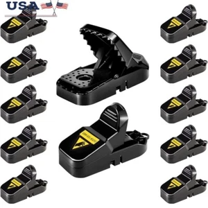 12-Pack Reusable Mouse Traps Quick Kill Indoor Outdoor Safe Easy Setup New - Picture 1 of 8