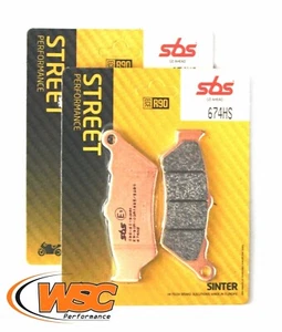 SBS Street Sinter Brake Pads 674HS *2 Pairs* KTM 950 990 Adventure BMW F7750GS - Picture 1 of 1