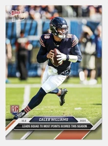 2024 Topps Now Football Caleb Williams RC #8 NFL NFC Chicago Bears Rookie Card - Foto 1 di 1