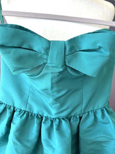 Abito Valentino rosso verde fiocco S