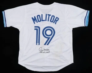 Paul Molitor Signed Toronto Blue Jays Jersey Inscribed "1993 W.S. MVP" (JSA COA) - Picture 1 of 8