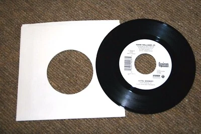 VINYL NEW 45 RECORD HANK WILLIAMS JR "HOTEL WHISKEY" B/W "THE COUNT SONG" - Image 1 of 3