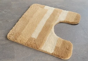Malina Berberbeige WC-Vorleger mit Ausschnitt 55x55cm. Florhöhe: 20mm - Bild 1 von 6