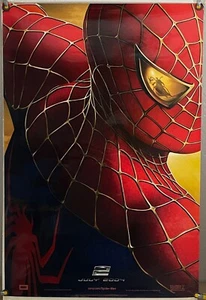 SPIDER-MAN 2 DS LAMINATO ORIGINALE ONE SHEET POSTER FILM TOBEY MAGUIRE 2004 - Foto 1 di 1