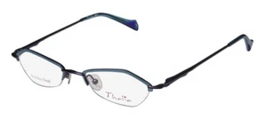 NEU THALIA BESO BRILLE METALL DAMEN BL HALBRAND BLAU DESIGNER 44-18-130 - Bild 1 von 8