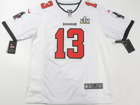 New Mike Evans #13 Tampa Bay Buccaneers Super Bowl LV 55 2021 Jersey White Cover