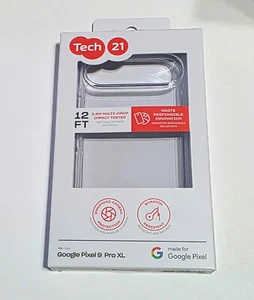 NEW Tech21 EVO CLEAR Case for Google Pixel 9 Pro XL in Retail Packaging - CLEAR - Picture 1 of 4