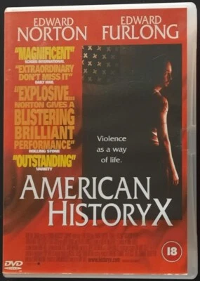 AMERICAN HISTORY X - EDWARD NORTON, EDWARD FURLONG - REG 2 DVD - Image 1 of 2