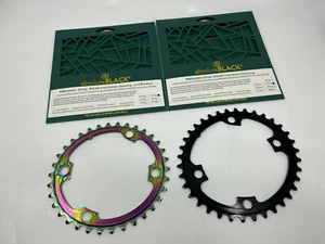 AbsoluteBlack BCD110x4 Premium OVAL Road Chainring For Shimano 8000/9100 - Picture 1 of 8