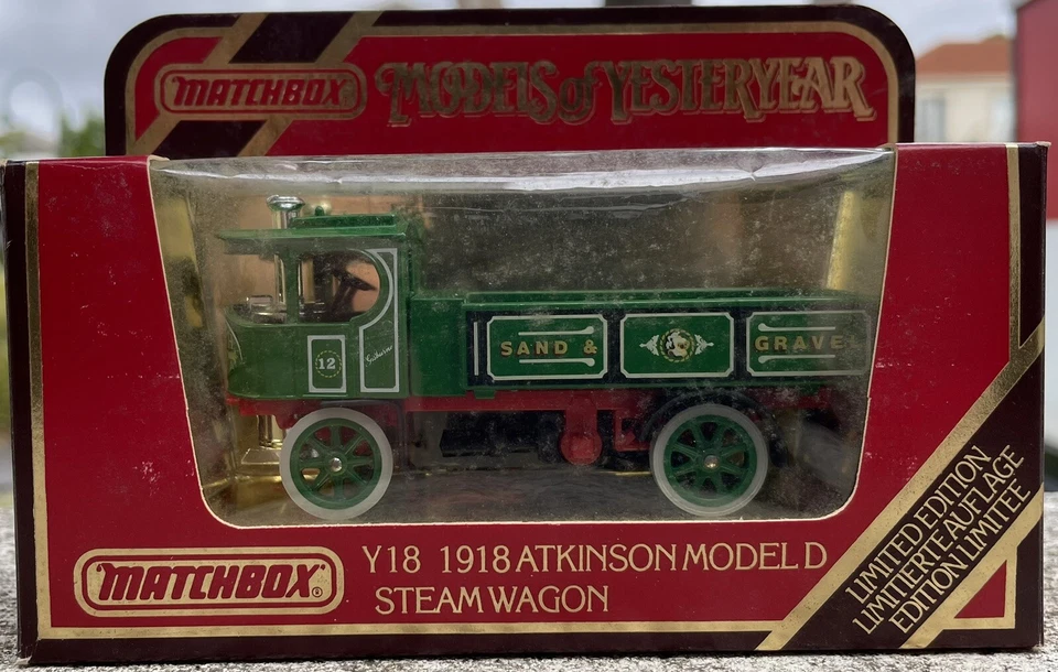 MATCHBOX Y18 1918 ATKINSON MODEL D STEAMWAGON "SAND GRAVEL" MODELS OF YESTERYEAR - Image 1 of 1