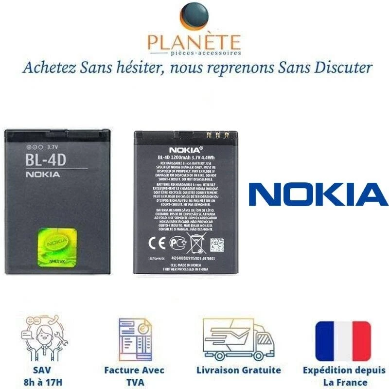 Originale Batterie Battery BL-4D Pour Nokia E5 - E7-00 - N8 - N97 mini