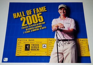 KARRIE WEBB Signed 11x14 Photo LPGA Australian Hall of Fame Great Golf HOF GAI - Picture 1 of 3