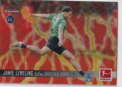 Topps Stadium Club Bundesliga 21/22 No. 44 Jamie Lewelling Rookie Orange Yellow - Image 1 of 2