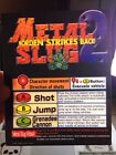 Metal Slug 2 Neo Geo Arcade Marquee