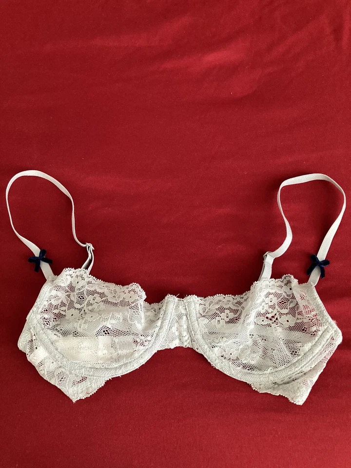 Sujetador push em up de encaje gris claro Gilly Hicks Balconet (34B) Foto 1 de 1