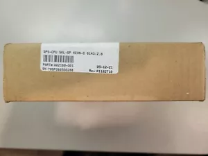 Intel Xeon Gold 6143 SR3M7 16-core 22M Cache 2.80GHz Skylake Proc **New in Box** - Photo 1/4