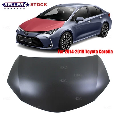 Front Hood Bonnet Shell For 2014-2019 Toyota Corolla Sedan 4 Door Primed Steel Foto 1 de 4