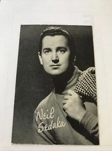 Rare Original Neil Sedaka Arcade Card 1960’s With Bio - Picture 1 of 6