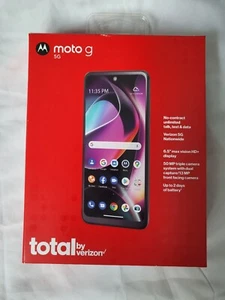 Total by Verizon Moto G 5G 64GB Black Smart phone Unlocked - Picture 1 of 3