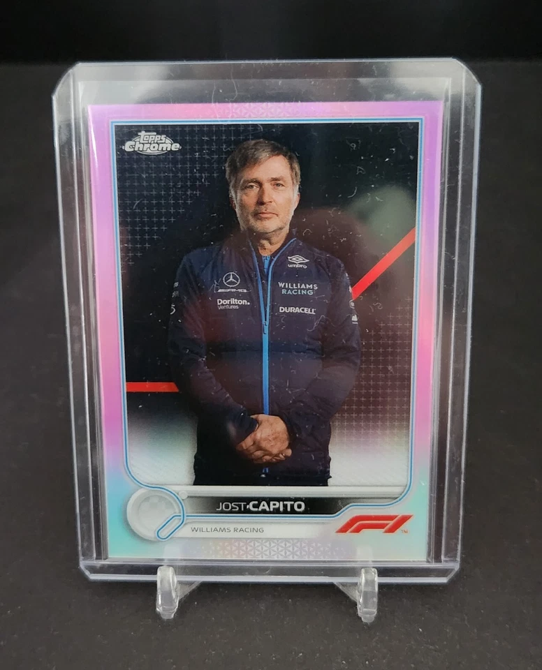 Jost Capito  2022 Topps Chrome Formula 1 F1 Crew Team Pink Refractor /75  #106 - Image 1 of 3