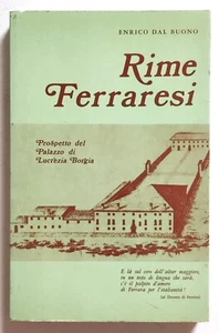 Libro Rime Ferraresi Enrico Dal Buono Poesie Ferrara Ristampa 1973 (L29 - Picture 1 of 5