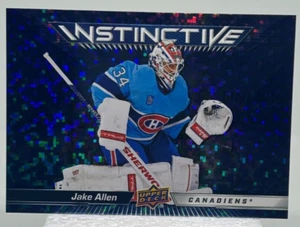 2023-24 Upper Deck IN-18 Jake Allen Sparkle Instinctive Insert Canadiens - Picture 1 of 2