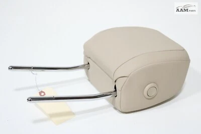 Jaguar XE 2017-2019 asiento delantero izquierdo lado del conductor reposacabezas cuero beige OEM Foto 1 de 4